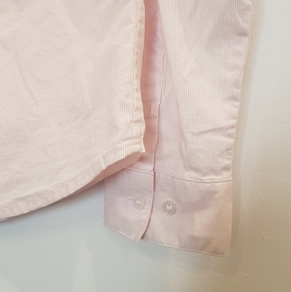 H&M Pink Blouse V-neck Button Up Shirt - Picture 6 of 7